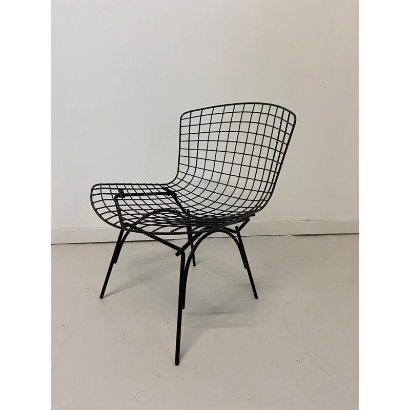 Cadeira de metal preto Vintage