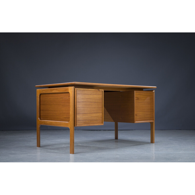 Mid-century teak desk by Gv Gaasvig for Gv Møbler, Denmark 1960s