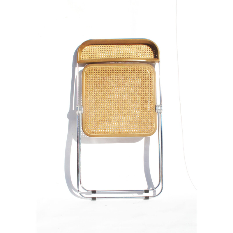 Castelli folding dining chair in aluminum, Giancarlo PIRETTI - 1960s