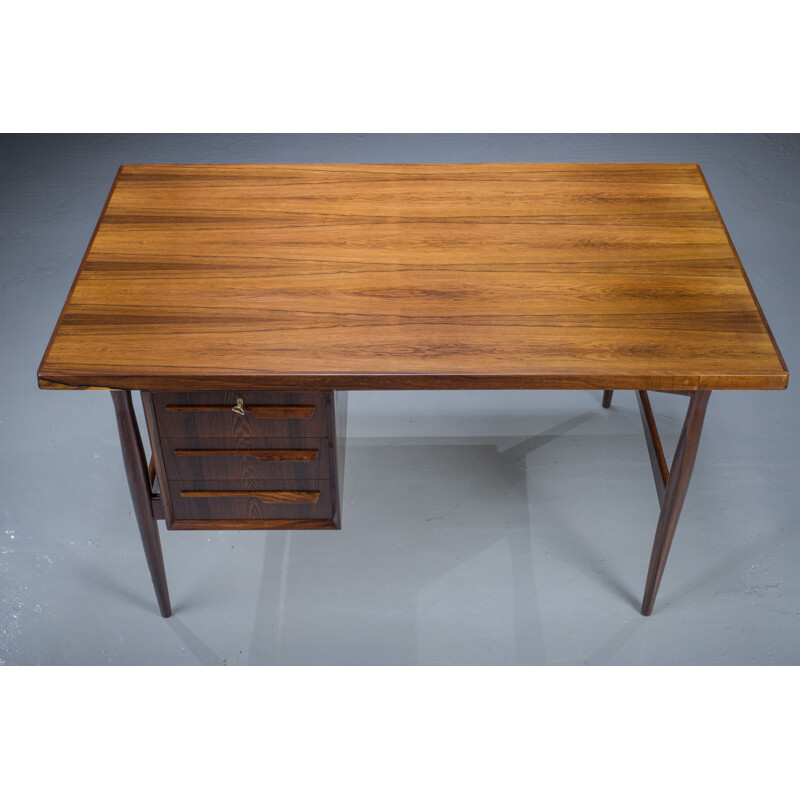 Mid-century Danish rosewood desk by Arne Vodder for Sibast, 1950s