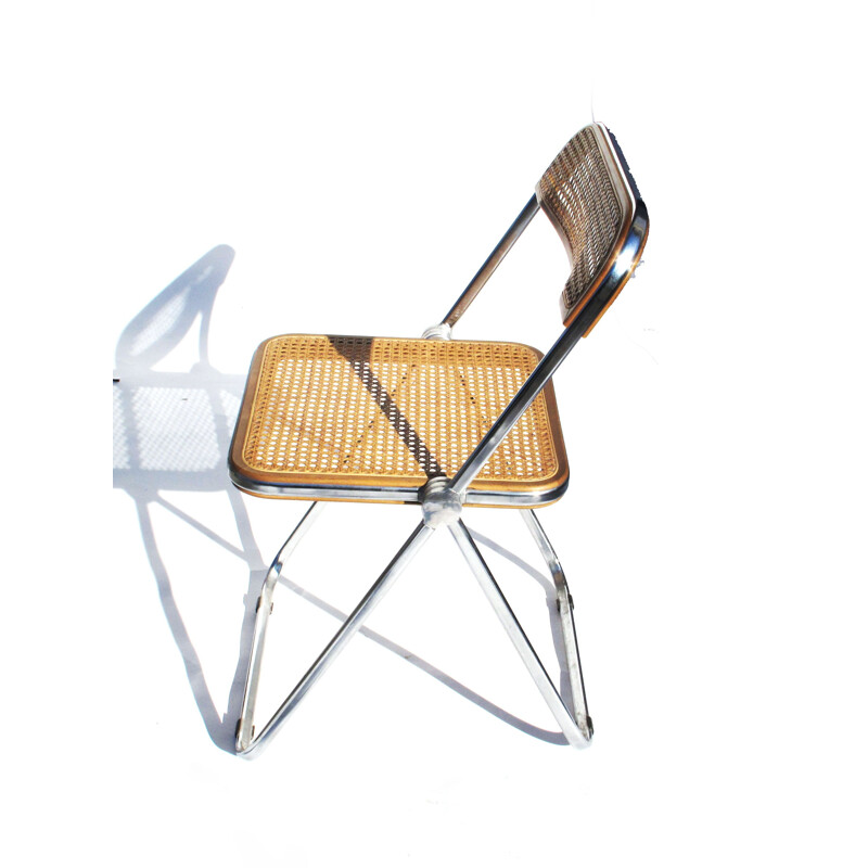 Castelli folding dining chair in aluminum, Giancarlo PIRETTI - 1960s