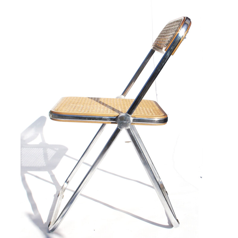 Castelli folding dining chair in aluminum, Giancarlo PIRETTI - 1960s