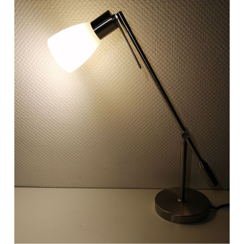 Lampe de bureau balancier vintage en acier, Allemagne