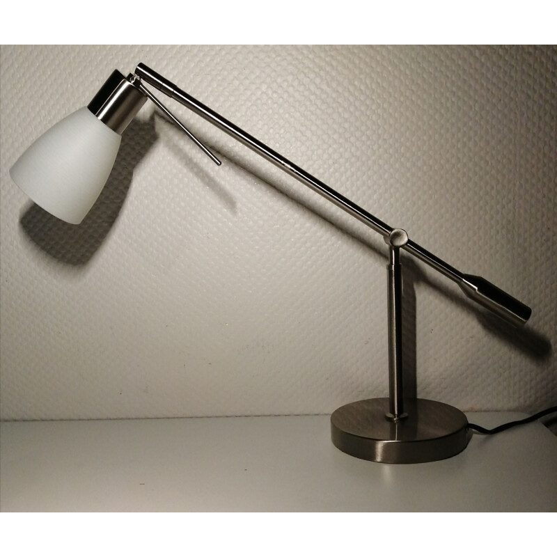 Lampe de bureau balancier vintage en acier, Allemagne