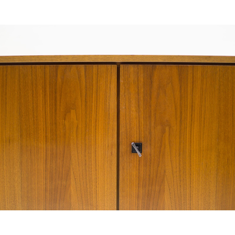 Walnut veneer vintage sideboard, 1970s