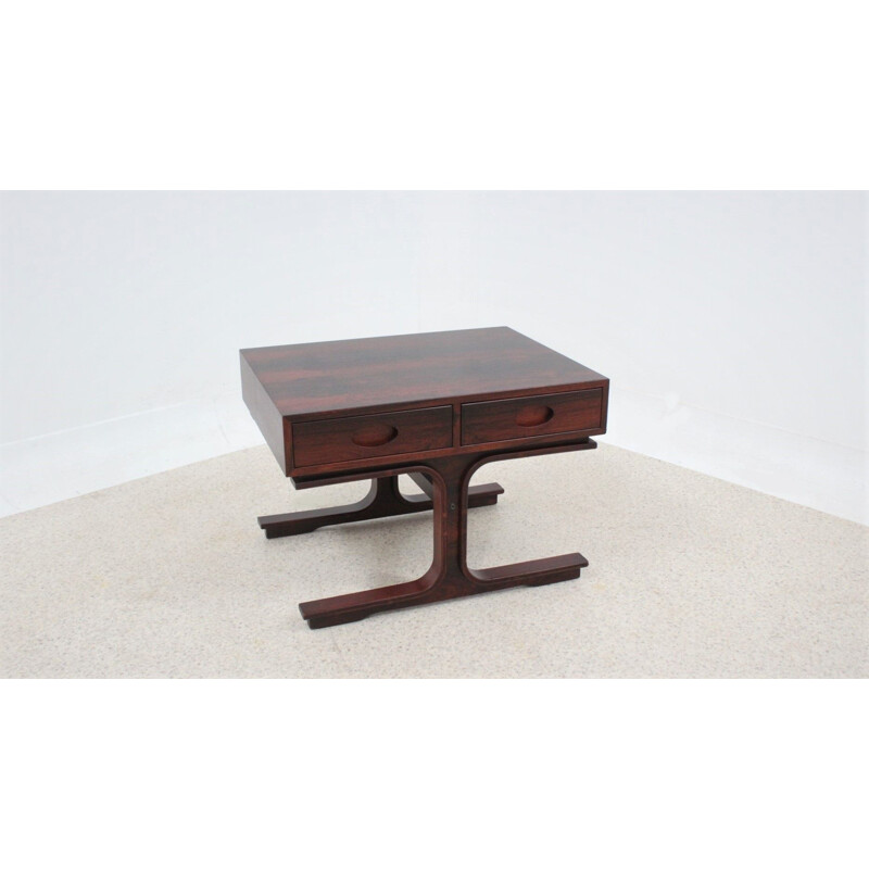 Vintage rosewood coffee table by Gianfranco Frattini for Bernini, 1957
