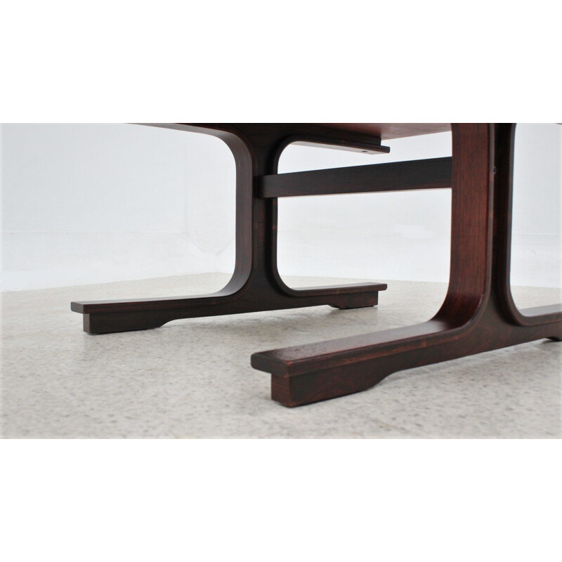 Mesa de café Vintage Rosewood de Gianfranco Frattini para Bernini, 1957