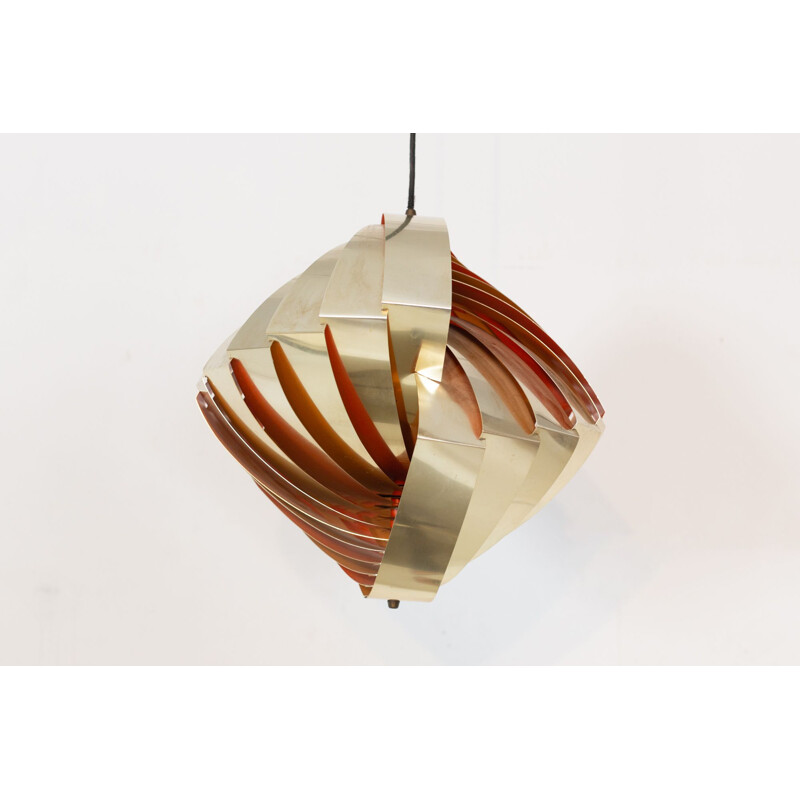 Vintage Konkylie pendant lamp by Louis Weisdorf for Lyfa, 1960