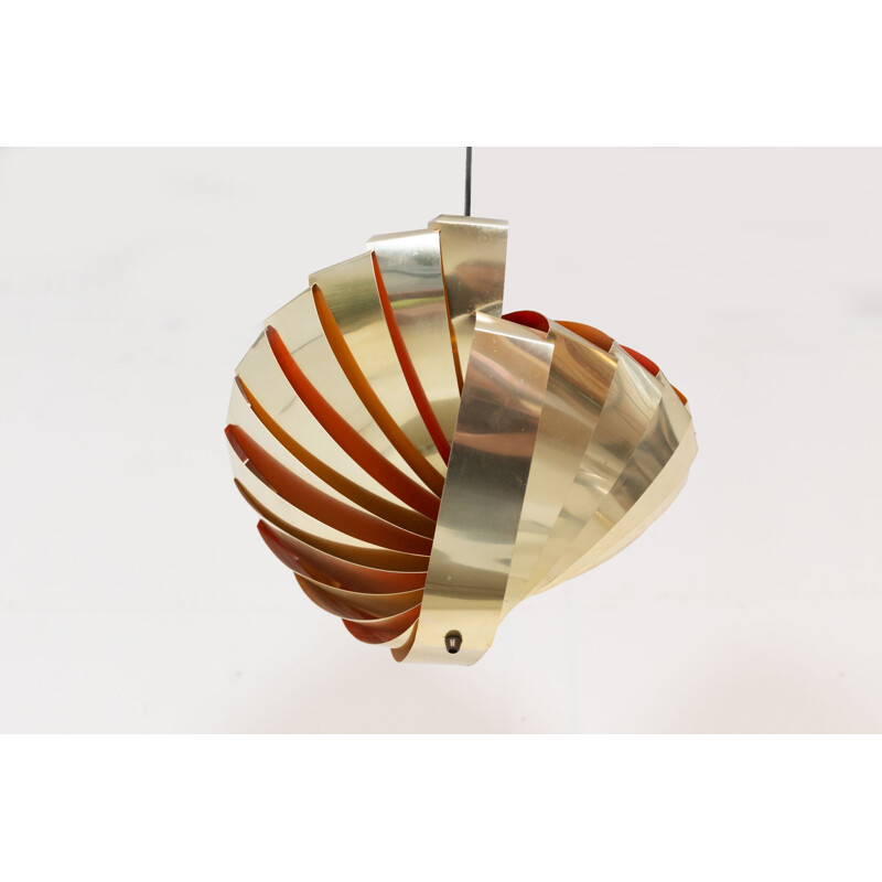 Vintage Konkylie pendant lamp by Louis Weisdorf for Lyfa, 1960