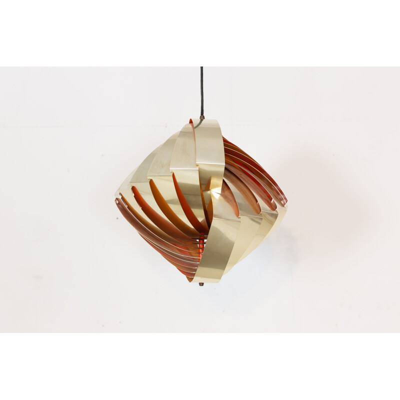 Vintage Konkylie pendant lamp by Louis Weisdorf for Lyfa, 1960