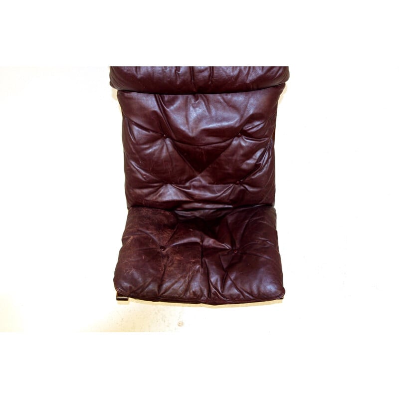 Vintage leather armchair by Ingmar Relling, Norway 1960