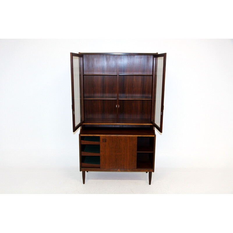 Vintage rosewood china cabinet by Farsø Møbelfabrik, Denmark 1960