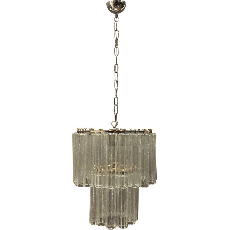 Mid-century Italian Murano glass Tronchi chandelier