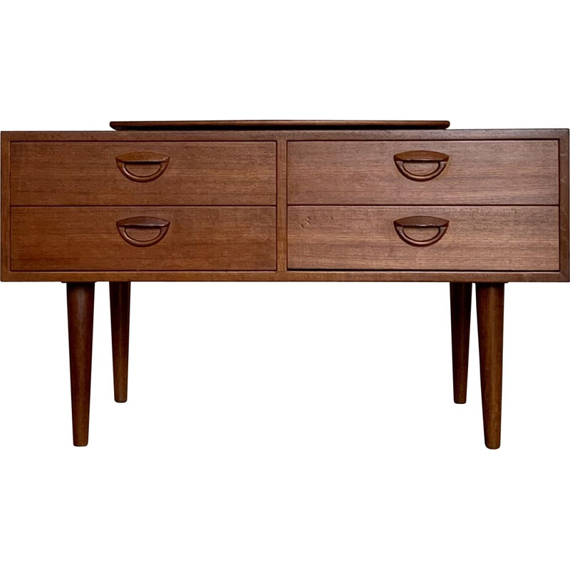 Scandinavian vintage teak chest of drawers by Kai Kristiansen for Fornem Mobelkunst, 1970