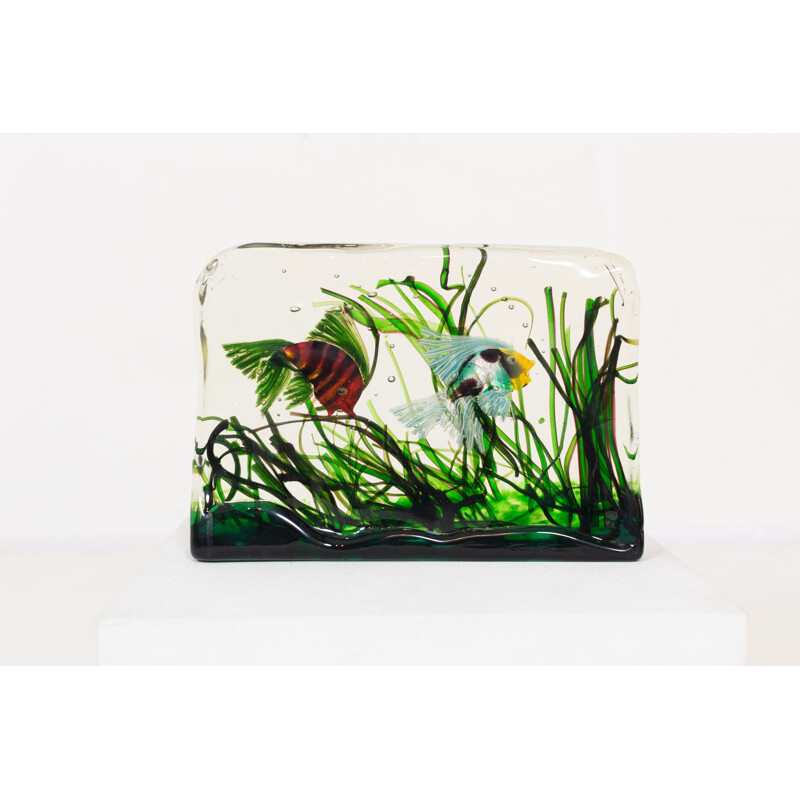 Vintage Murano glass aquarium by Cenedese, 1950