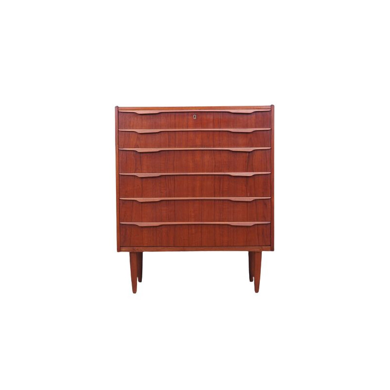 Teak vintage chest of drawers, 1960-1970s