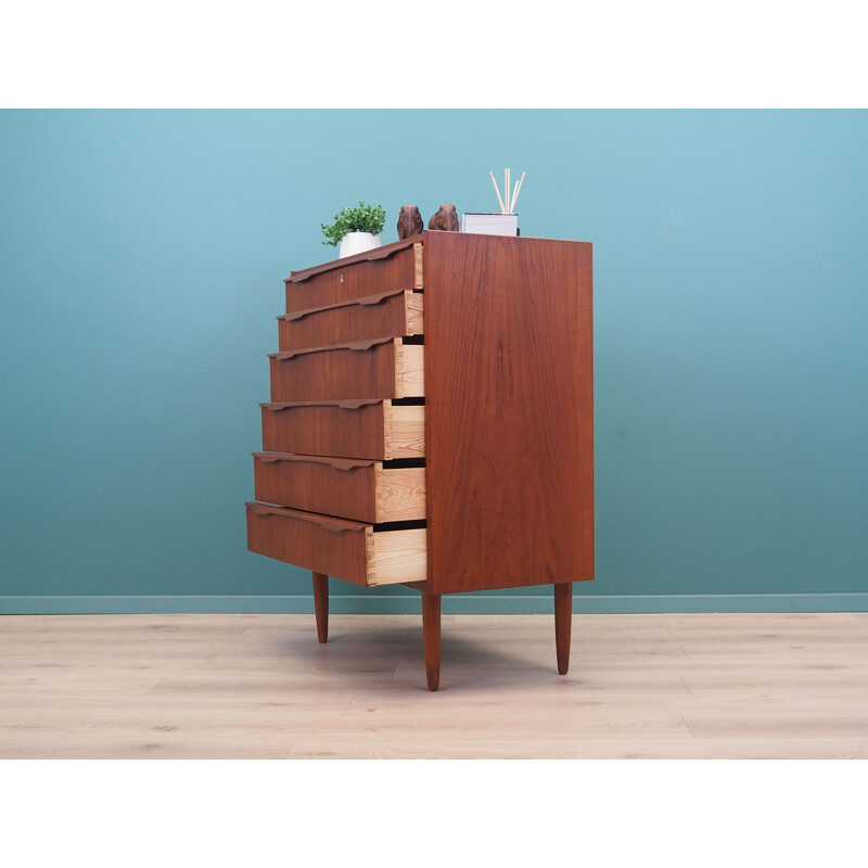 Teak vintage chest of drawers, 1960-1970s