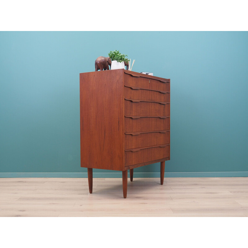 Teak vintage chest of drawers, 1960-1970s