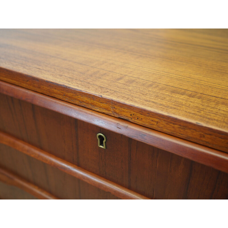 Teak vintage chest of drawers, 1960-1970s