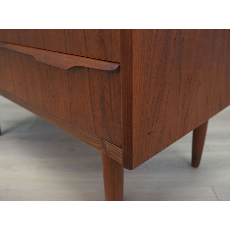 Teak vintage chest of drawers, 1960-1970s