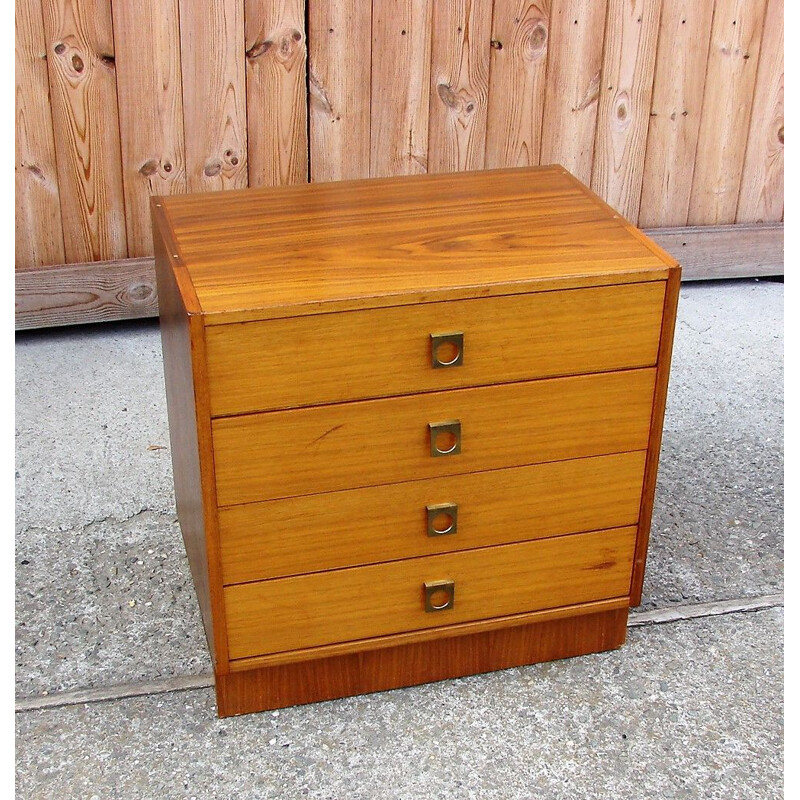Vintage wood chest of drawers, 1960s