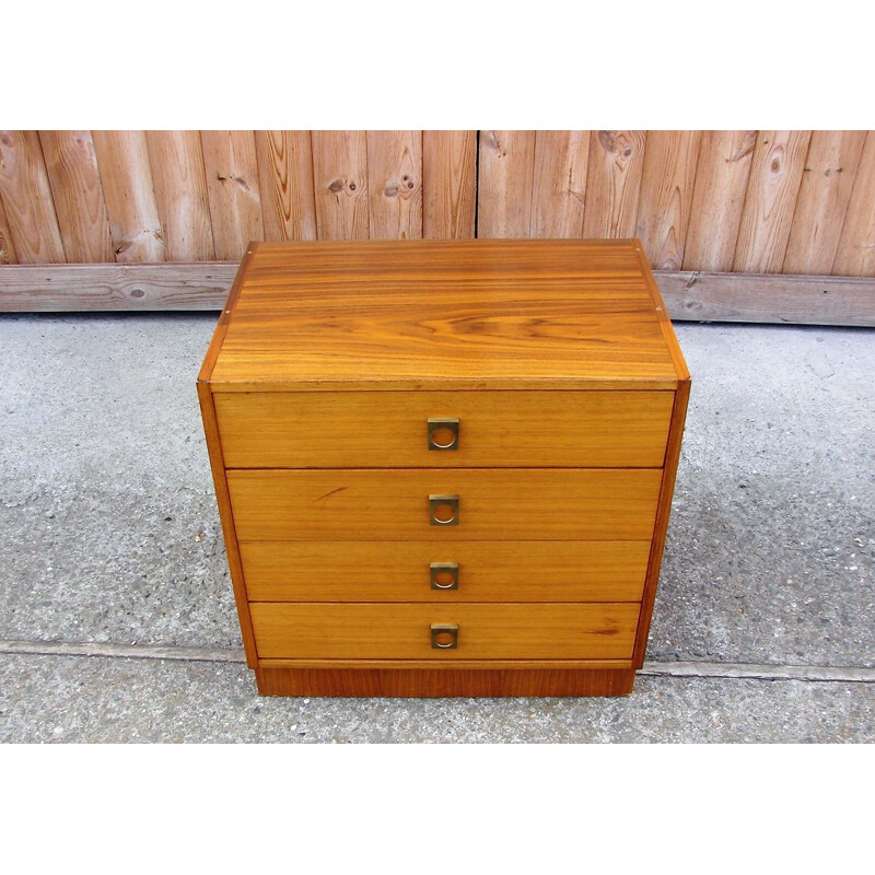 Vintage wood chest of drawers, 1960s