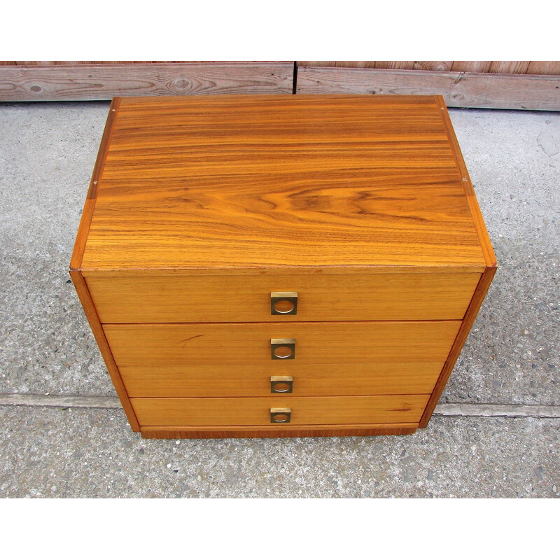 Vintage wood chest of drawers, 1960s