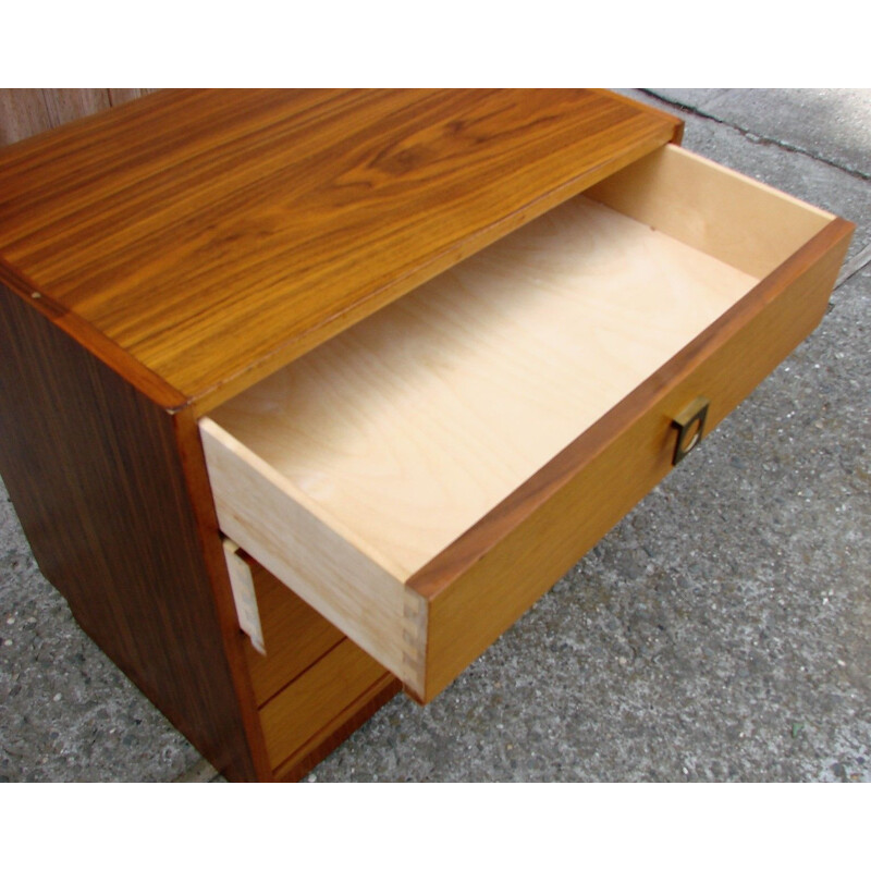 Vintage wood chest of drawers, 1960s