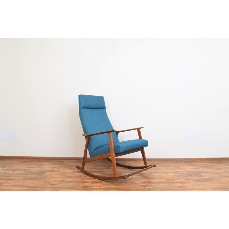 Mid-century danish teak rocking chair, 1960s