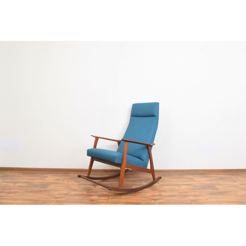 Mid-century danish teak rocking chair, 1960s