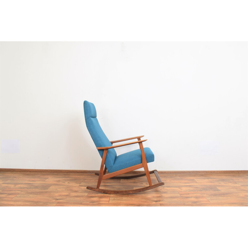 Mid-century danish teak rocking chair, 1960s