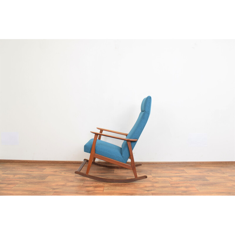 Mid-century danish teak rocking chair, 1960s