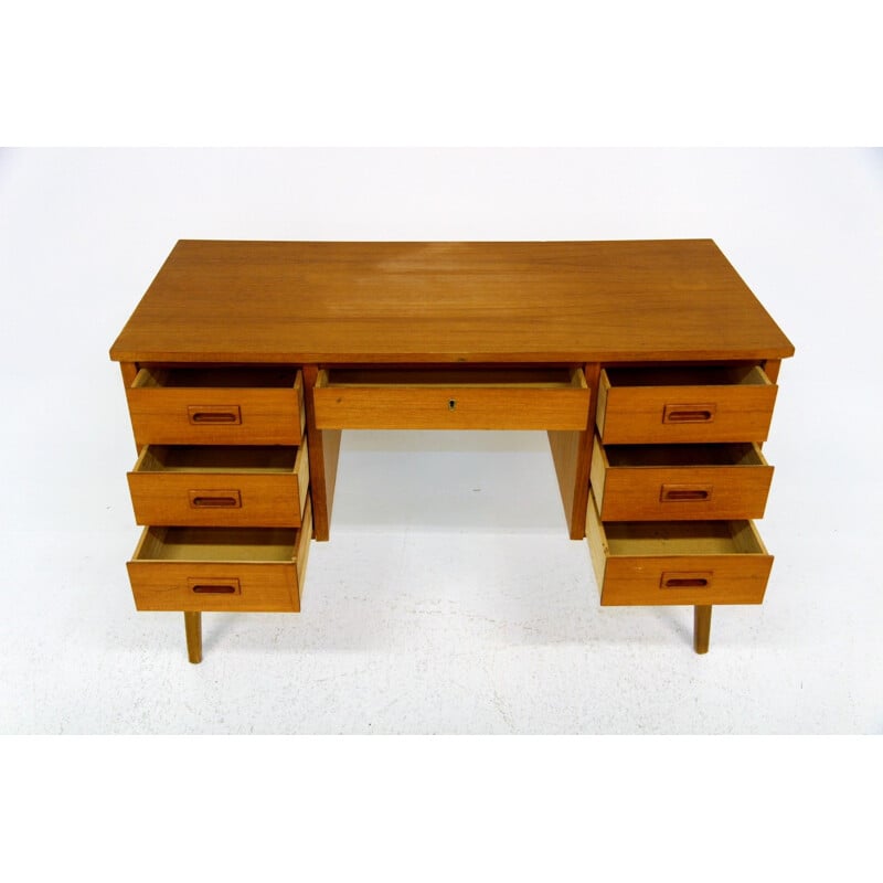 Vintage teak desk, Sweden 1950s