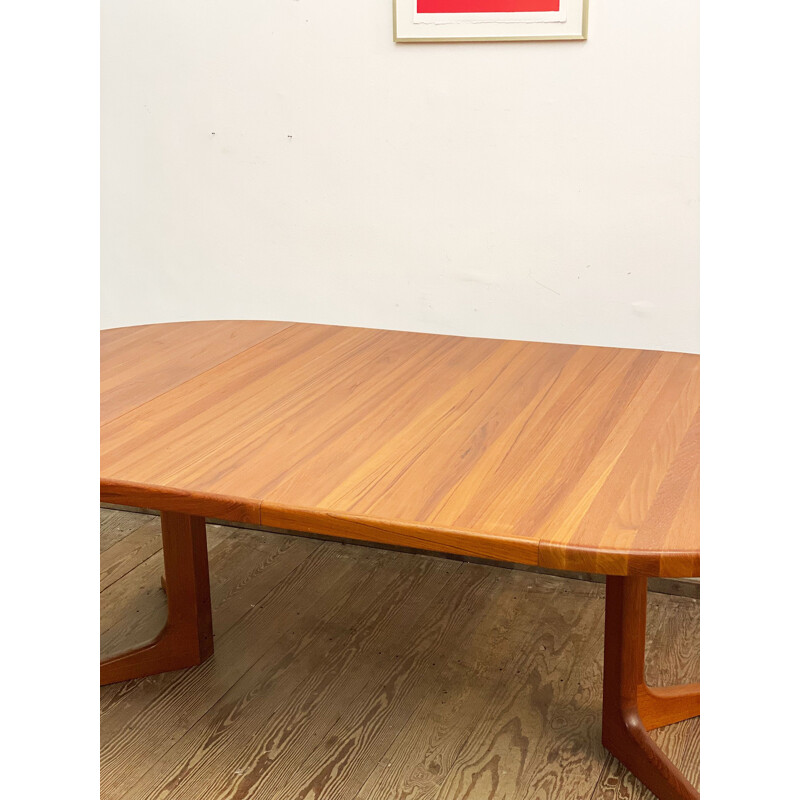 Mid-century teak extendable dining table by Glostrup, Denmark 1960s