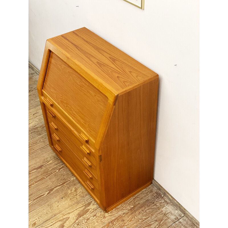 Vintage teak desk by Dyrlund, Denmark 1960