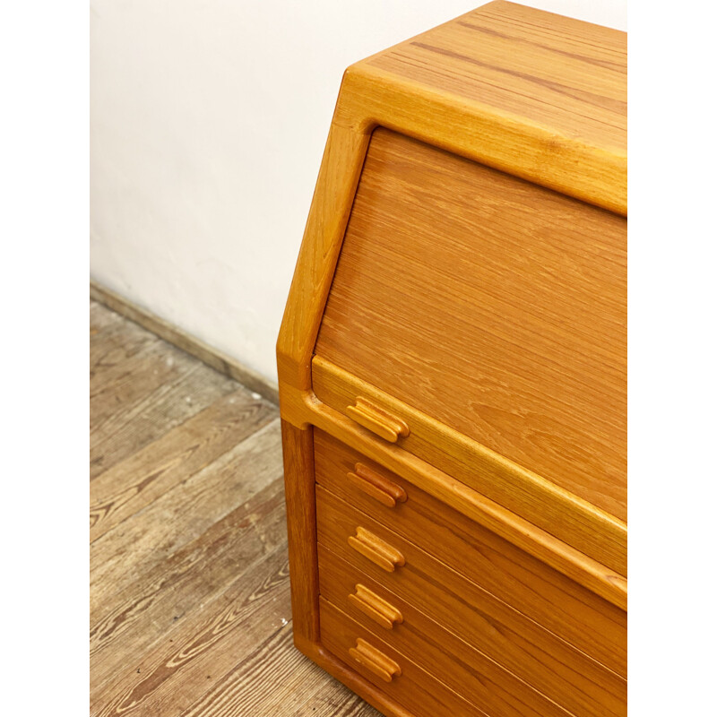 Vintage teakhouten bureau van Dyrlund, Denemarken 1960