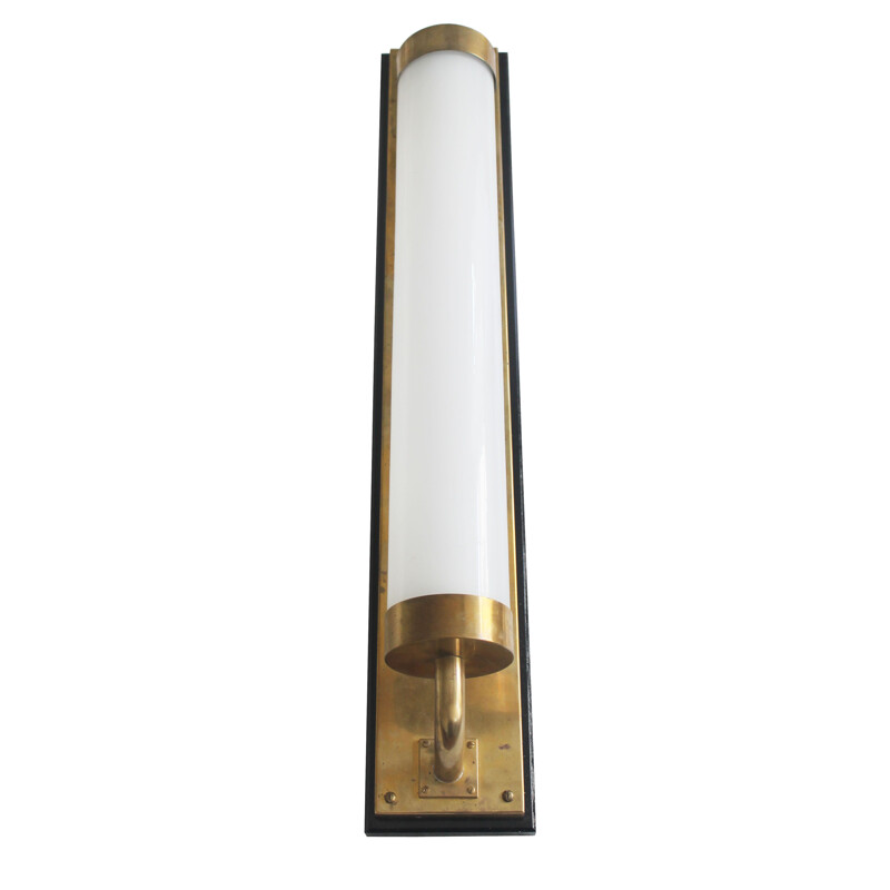 Mid-century modernist brass wall light, 1930s