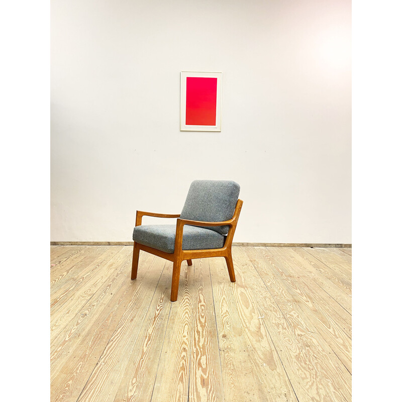 Mid-century teak senator armchair or easy chair by Ole Wanscher for Poul Jeppensens