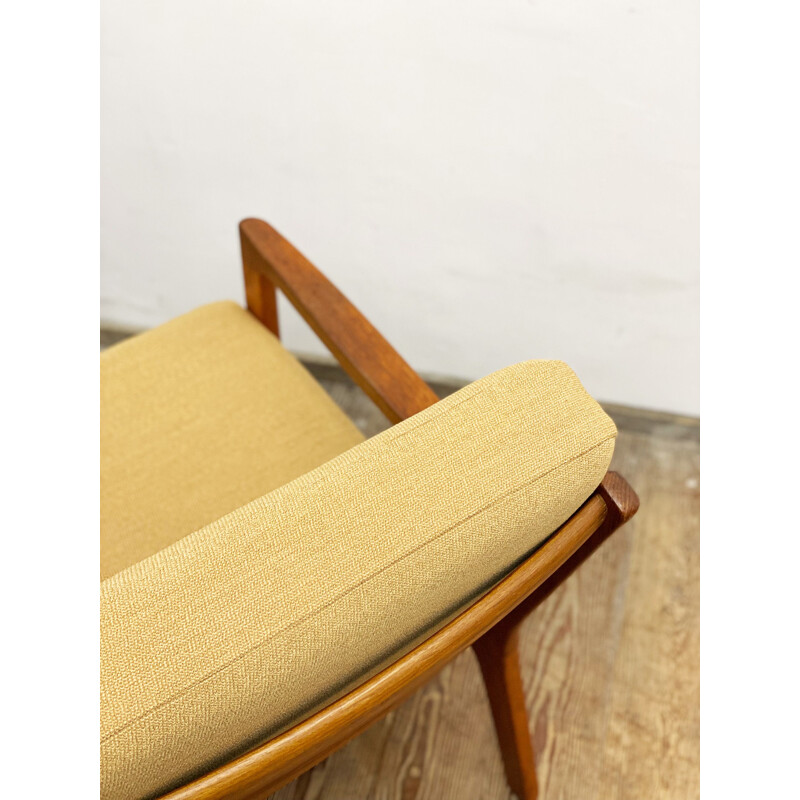 Vintage teak senator armchair or easy chair by Ole Wanscher, 1950s