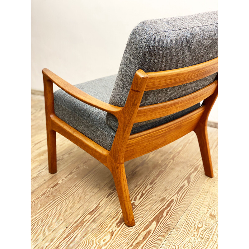 Mid-century teak senator armchair or easy chair by Ole Wanscher for Poul Jeppensens