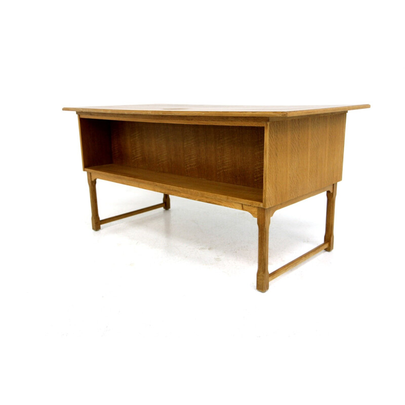 Vintage oak desk, Denmark 1960