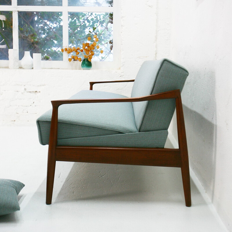 Mid-Century Scandinavian convertible teak couch - 1960s