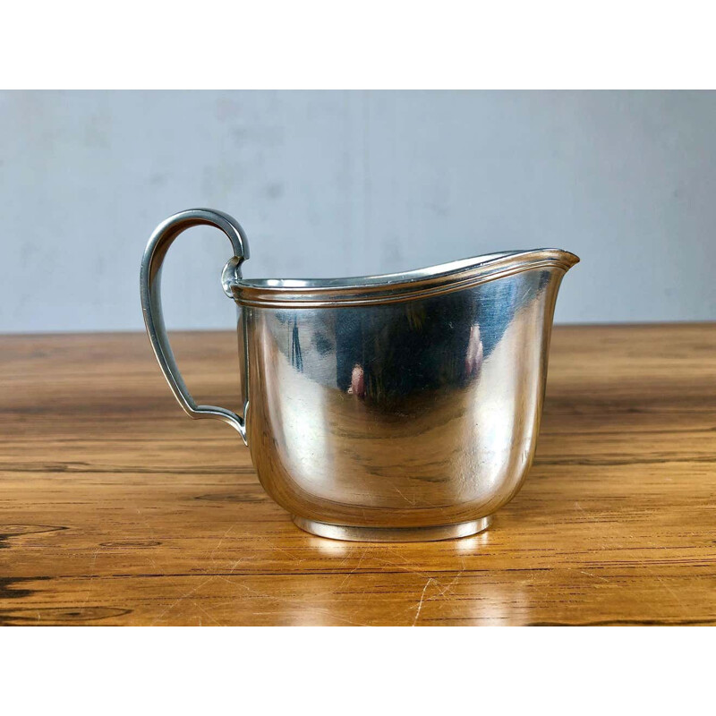 Serviço de café Vintage Pewter, definido por Just Andersen Pewter, Dinamarca 1950