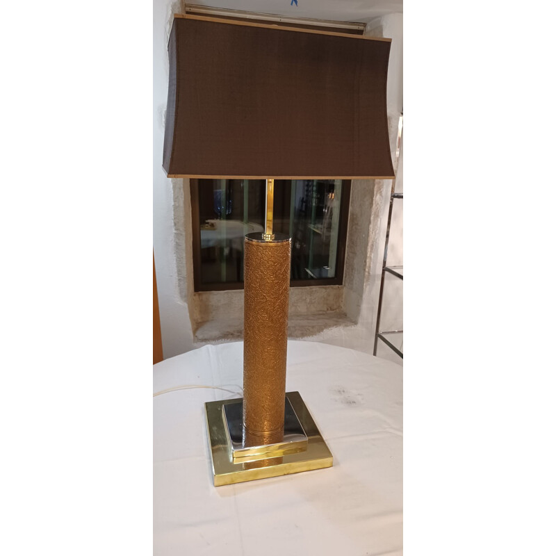 Vintage-Lampe aus Matrix-Bronze, 1970