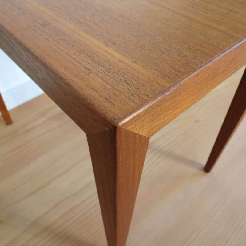 Danish vintage teak side table by Severin Hansen for Haslev Mobelsnedkeri, Denmark 1960s