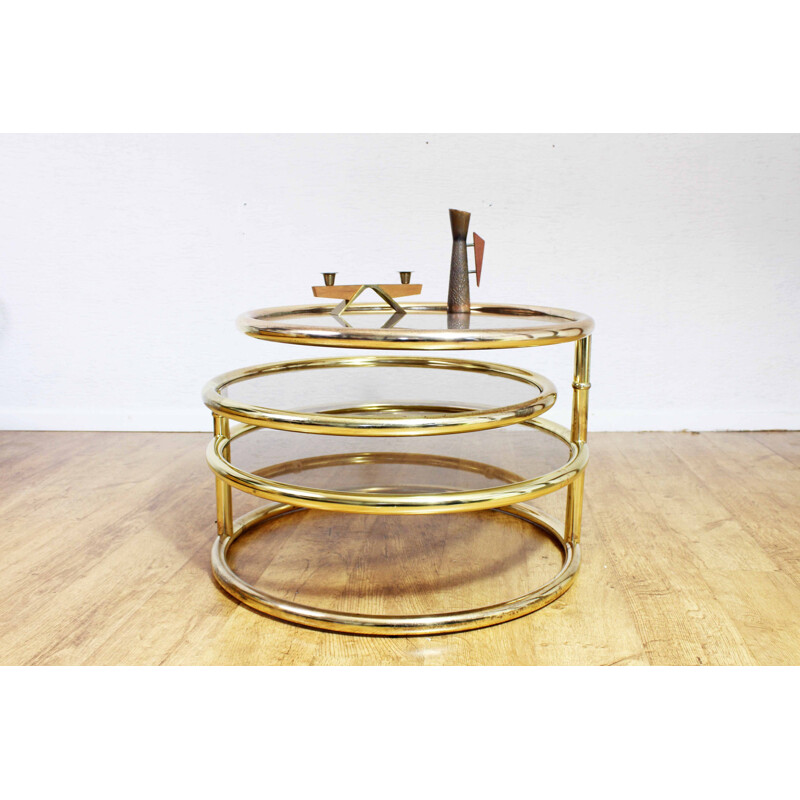 Vintage Bauhaus coffee table with swivel top, 1970