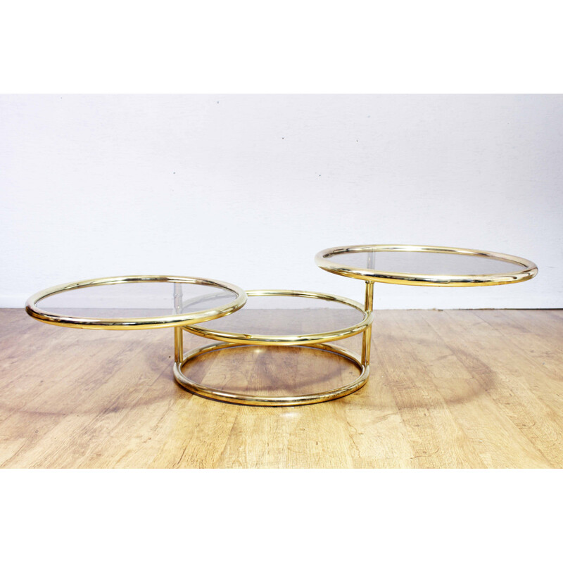 Vintage Bauhaus coffee table with swivel top, 1970