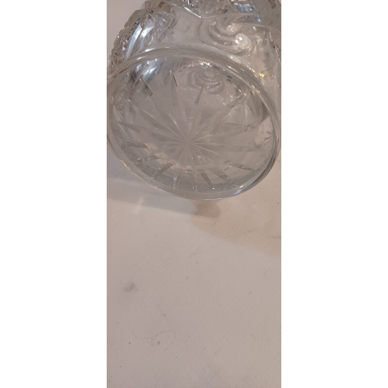 Vintage bohemian cut crystal decanter, 1970