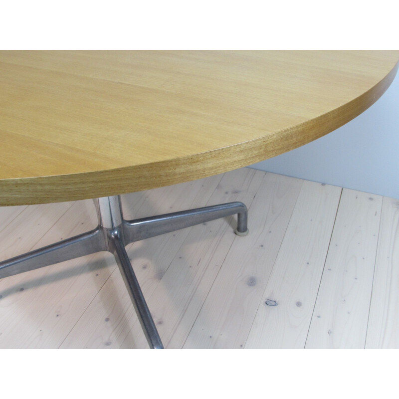 Vintage beechwood table by Giancarlo Piretti for Castelli