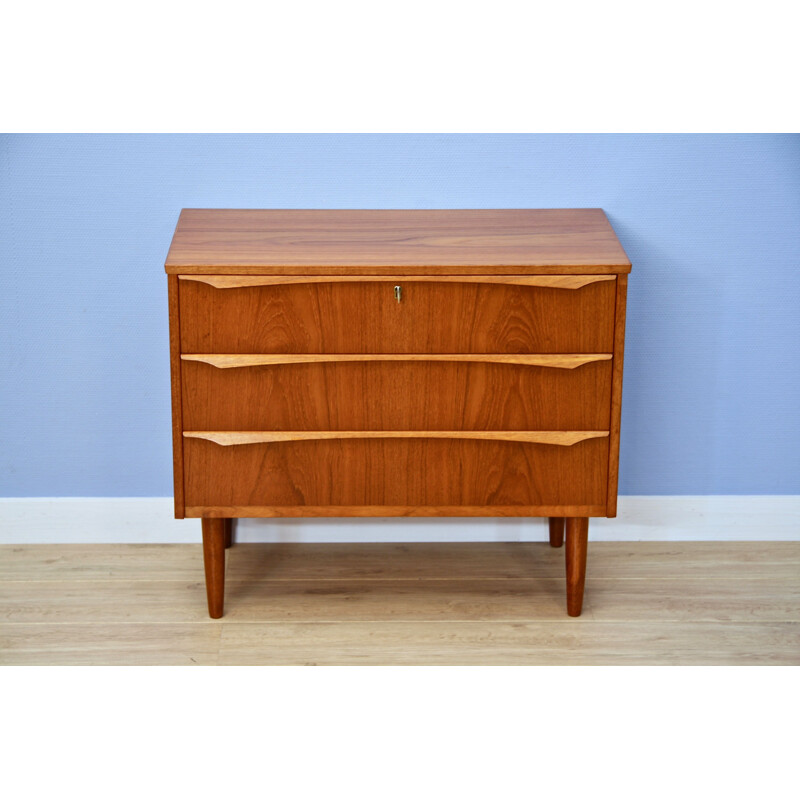 Danish vintage chest of drawers in teak, 1960s